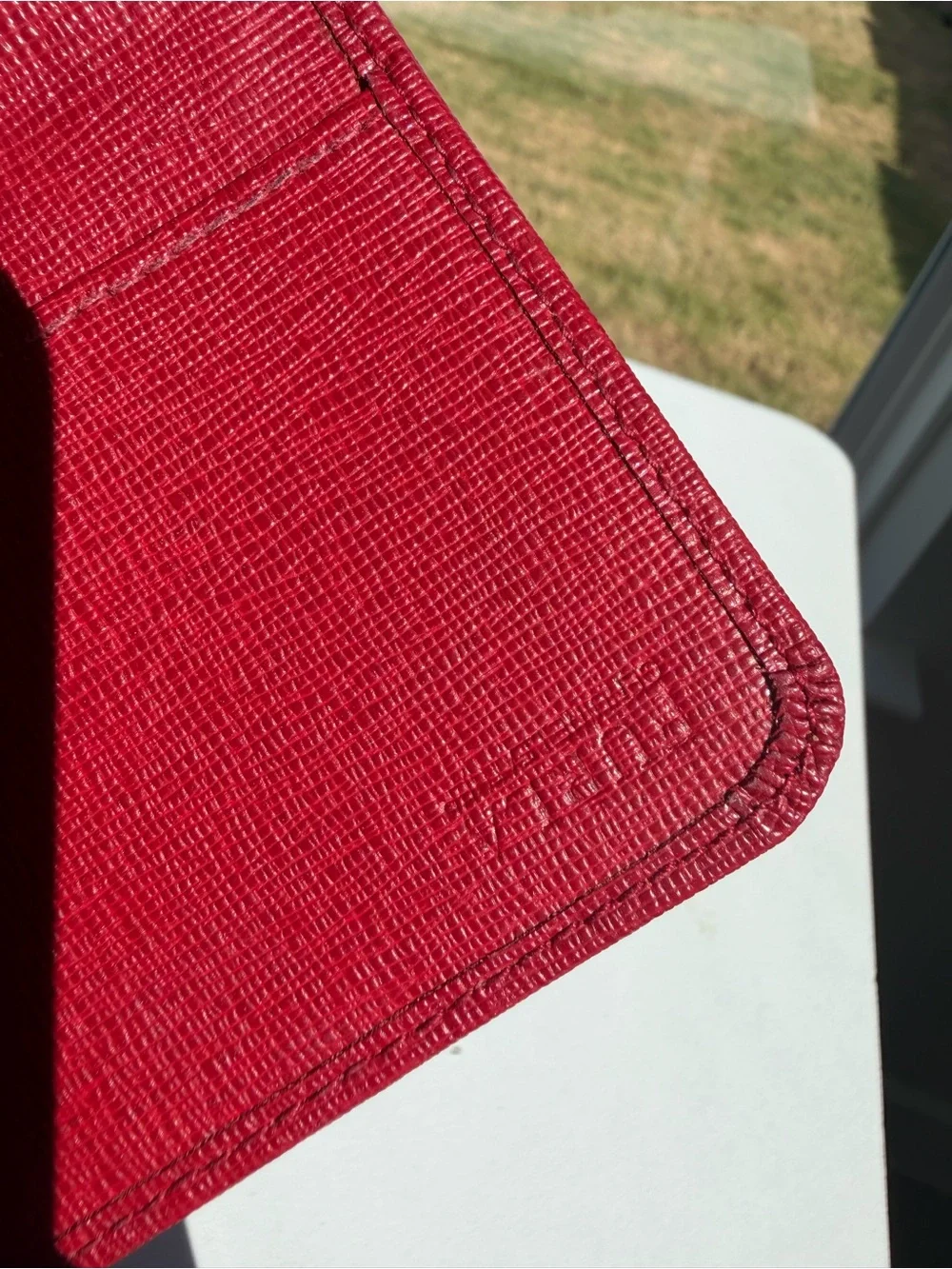 Furla structured clutch